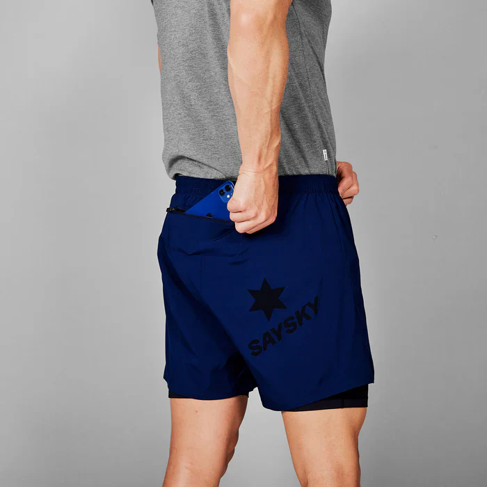 SAYSKY Men's Pace 2 in 1 Shorts 5" - Image 3